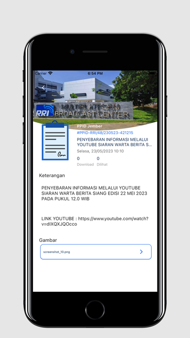 PPID LPP RRI Screenshot