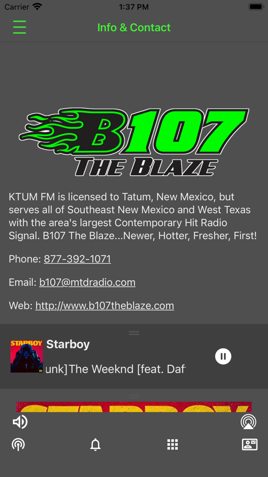 #3. B107 The Blaze (iOS) 由: MTD Inc.