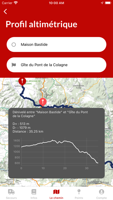 Randonnée chemin Urbain V Screenshot