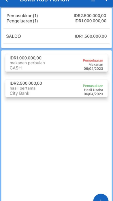 Catatan Keuangan Screenshot