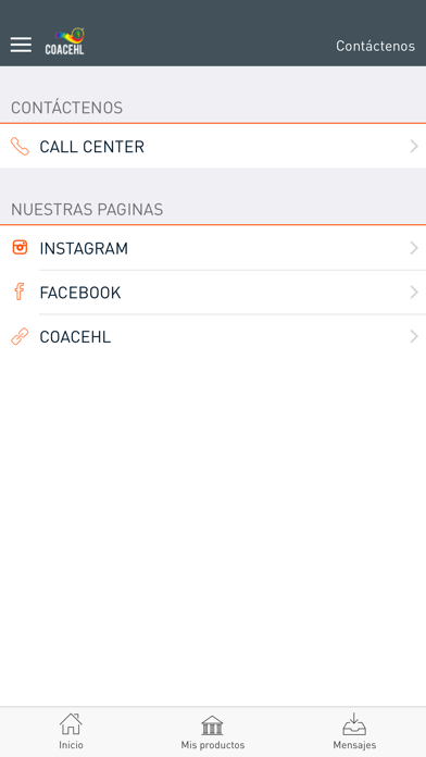 COACEHL en línea Screenshot