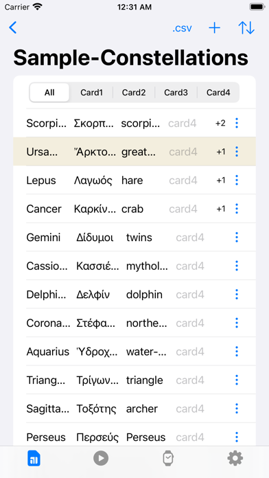 Card-cast Screenshot