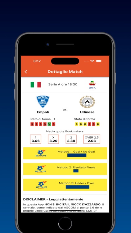 BetPlus Pronostici Calcio