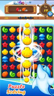 ocean king match 3 puzzle iphone screenshot 1