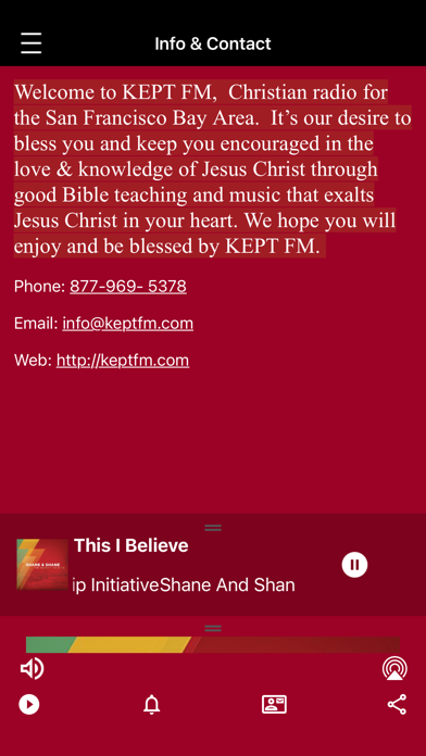 KEPT FM radio Screenshot