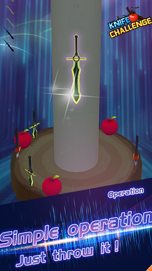 #1. Knife Challenge-shooting game (iOS) 由: 北京快博科斯信息技术有限公司