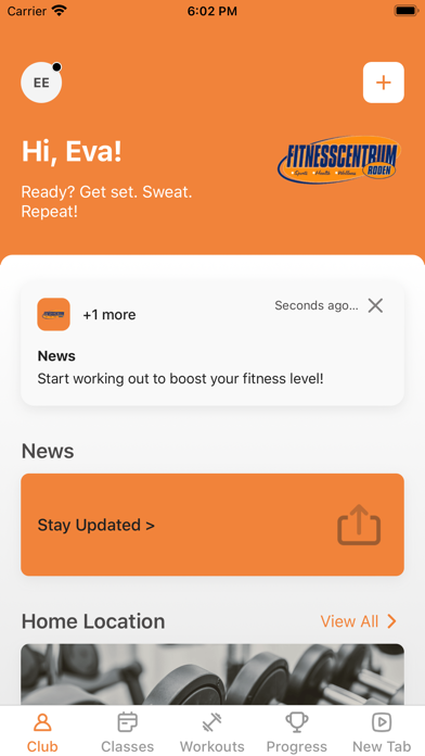 Fitnesscentrum Roden Screenshot