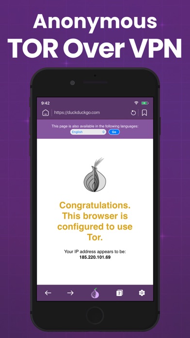 TOR Browser: Onion TOR+VPN App Screenshot