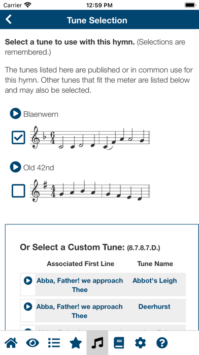 Favorite Hymns/Hymnals Premium Screenshot