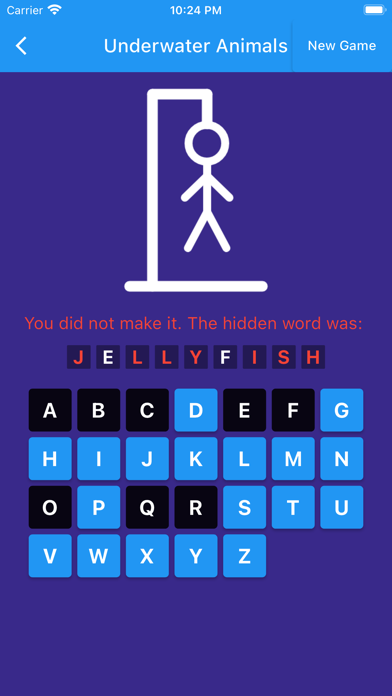 Animals - Hangman Screenshot