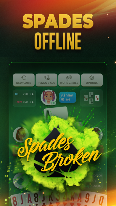 Spades Offline - Card Game Screenshot