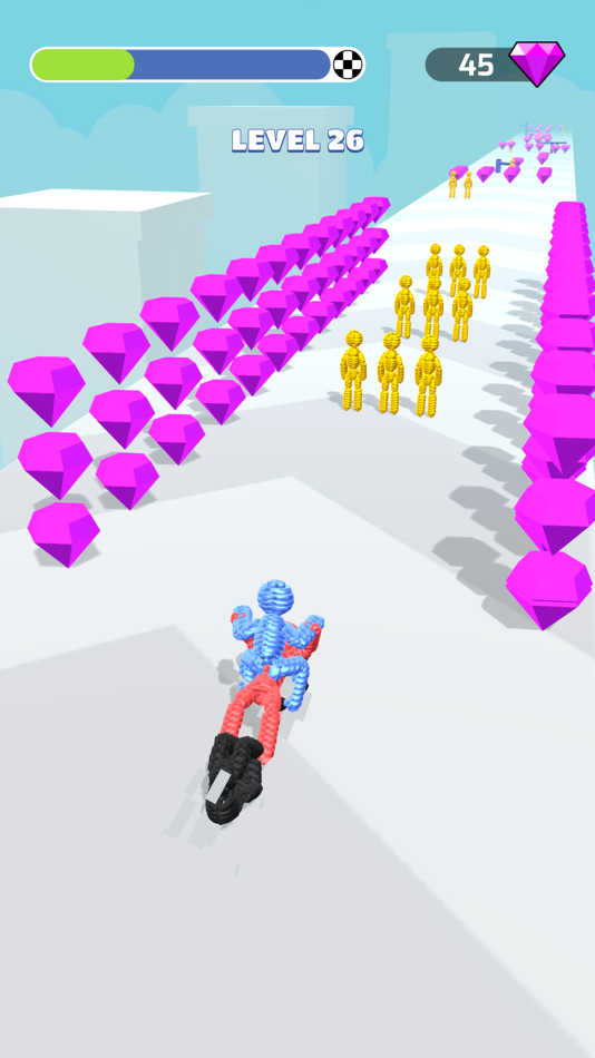 #6. Human Vehicle: Rope-man 3d run (iOS) 由: Adnan Sohail