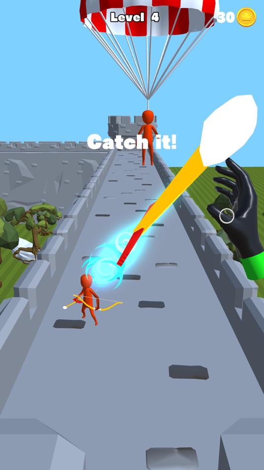 #3. Arrow Catch 3D - action game (iOS) 由: EXNOA LLC