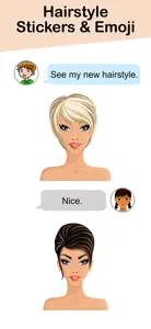 Hairstyle Stickers & Emoji screenshot #4 for iPhone