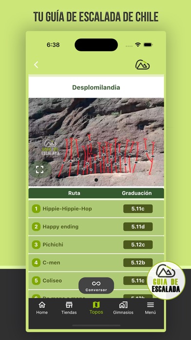 Guía de Escalada Chile Screenshot