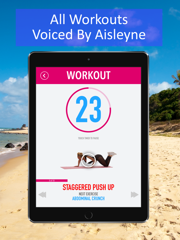 Aisleyne 7 Min. Workouts iPad screenshot 7 - Health & Fitness app