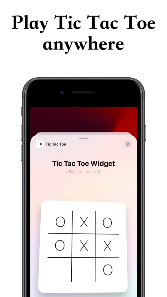 #1. Tic Tac Toe Widget (iOS) 由: Kawaii
