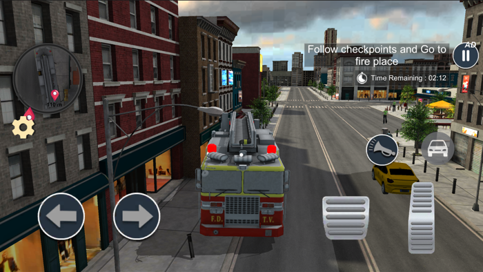 Fireman Rescue Fire Truck Game