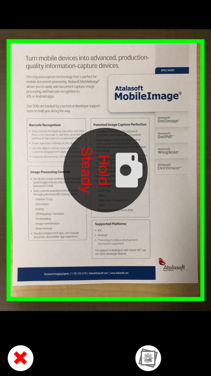 MobileImage Capture SDK