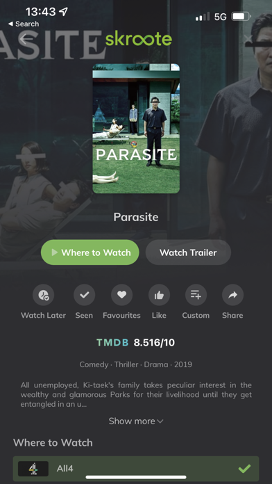 Skroote - Movies, TV & Sport Screenshot