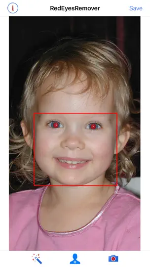 Capture d'écran de RedEyesRemover sur iPhone 1