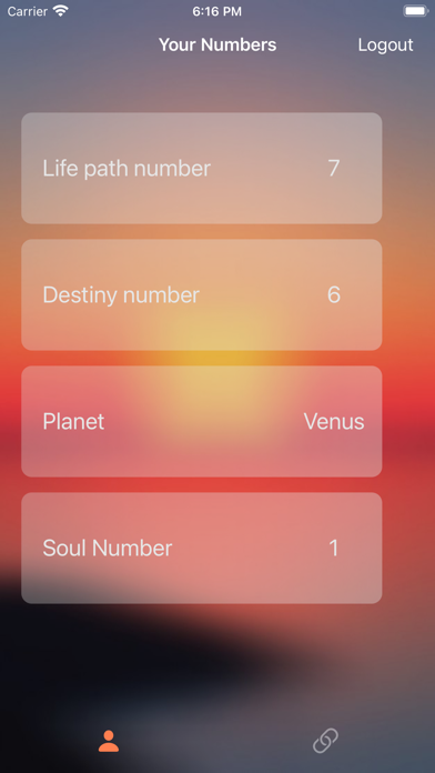 Numerology App Screenshot