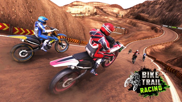 Dirt Trial Bike Racing