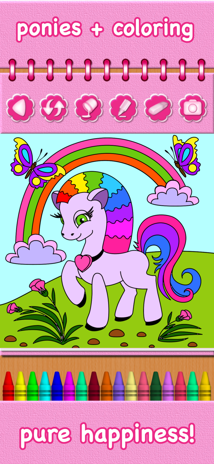 Pony Princess Coloring Book