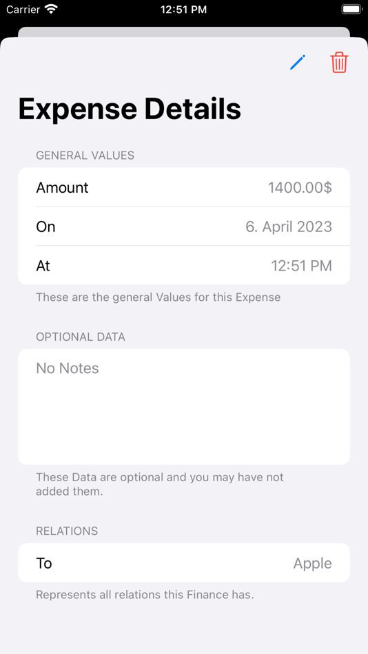 #3. Financer - financial overview (iOS) Podle: Julian Schumacher