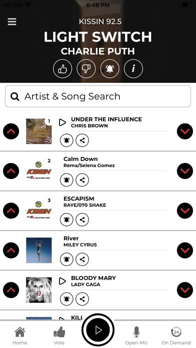 Kissin 92.5 Screenshot