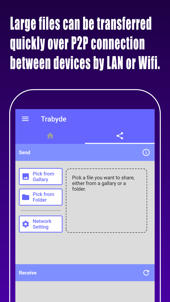Trabyde - Share data with PC