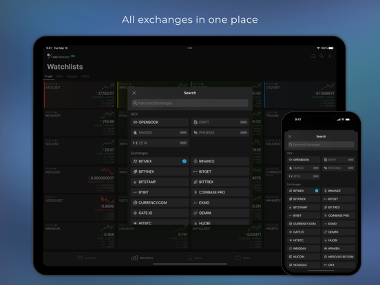 TabTrader - crypto terminal iPad app afbeelding 8