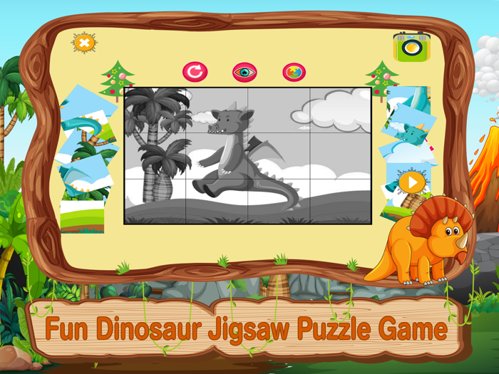 Dinosaur Coloring Games Puzzle