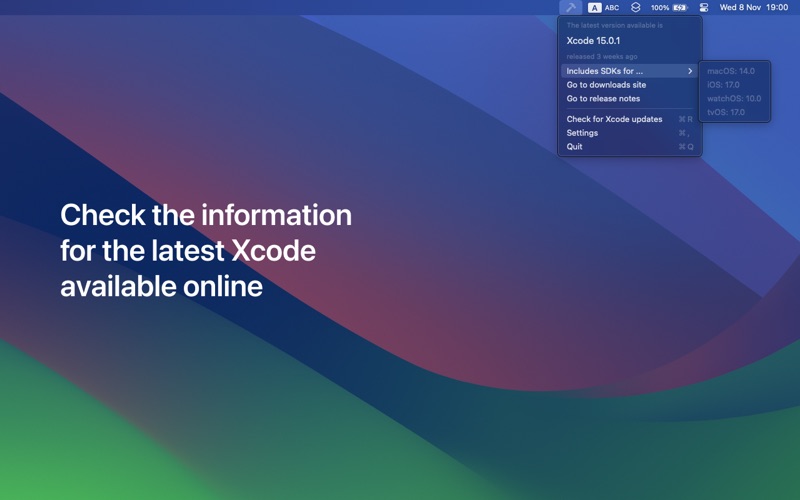 Notifier for Xcode screenshot