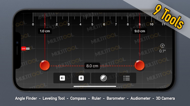 Tools to measure Multitool