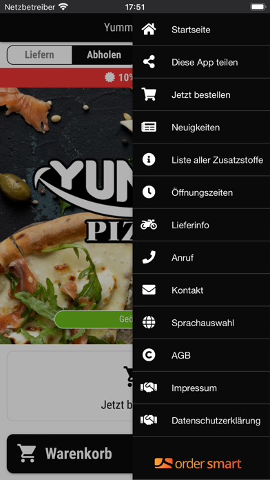 Yummy Pizza Kassel Screenshot