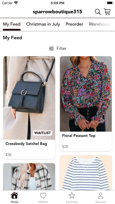 sparrowboutique315 Screenshot
