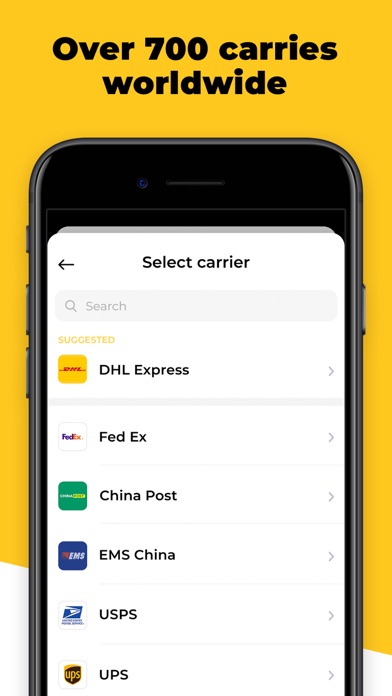 Ship07: Package Tracker App Screenshot