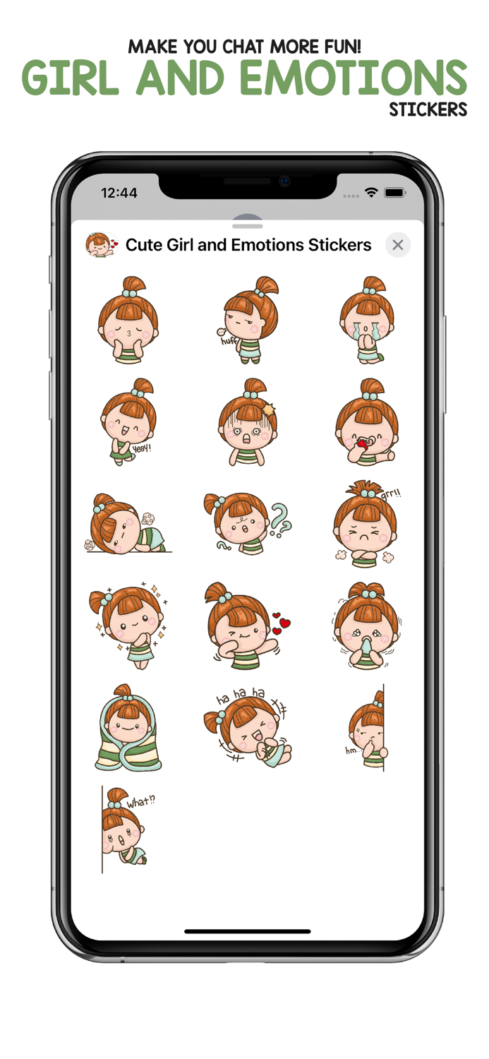 Girl and Emotions Stickers
