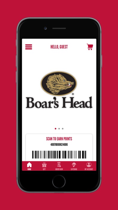 Boar's Head Cafe Ordering Screenshot