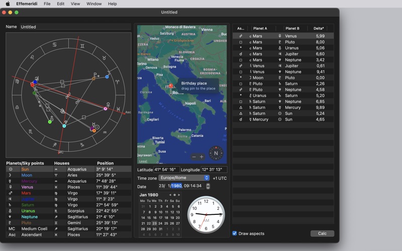 Screenshot #2 pour Effemeridi