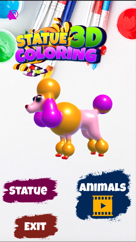 #1. Statue Coloring Game 3D (iOS) Podle: Dinh Bac Ai