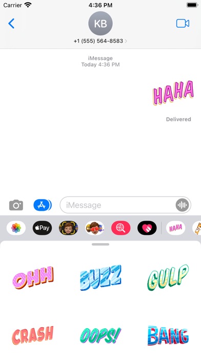 Word Art Chat Stickers Screenshot