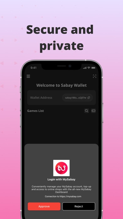 Sabay Wallet Screenshot
