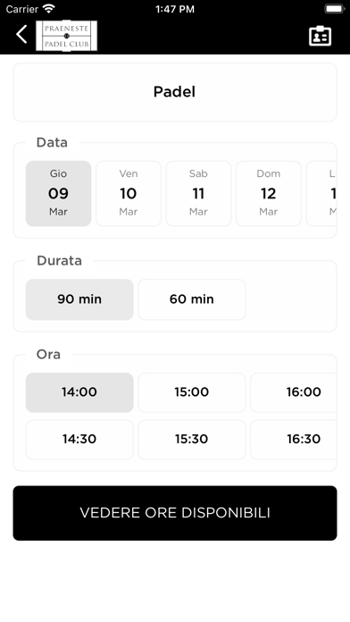 Praeneste Padel Club Screenshot