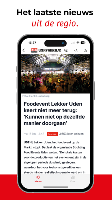 Kliknieuws: Udens Weekblad Screenshot