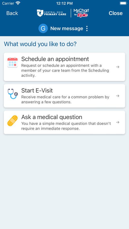 #5. COPC MyChart (iOS) 由: Central Ohio Primary Care