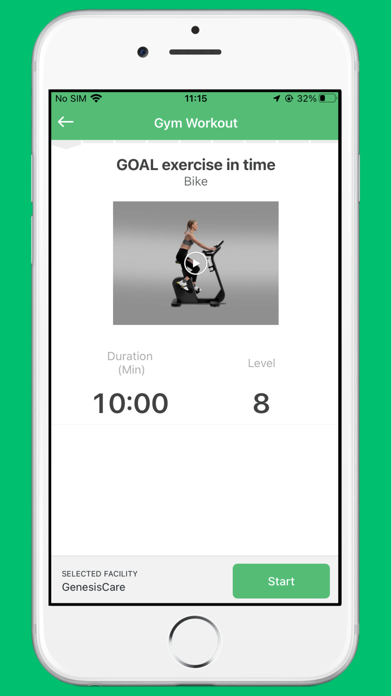 GenesisCare Exercise Medicine Screenshot