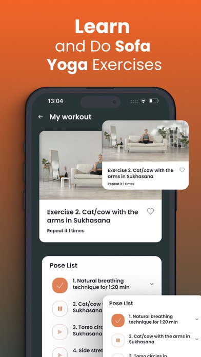 Sofa Yoga: Easy Weight Loss Screenshot