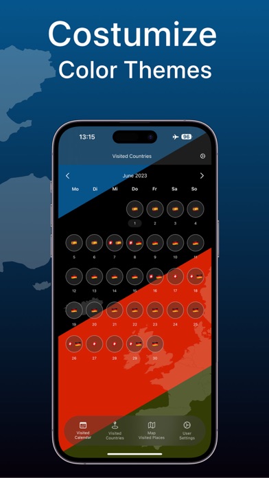 Country Tracking Screenshot
